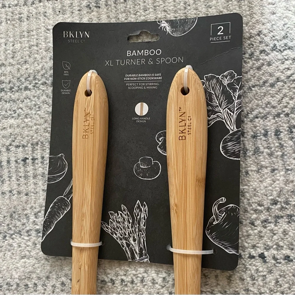 Bamboo XL Turner and Spoon Set